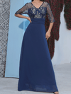 ELEGANTES KLEID PRETTO blau