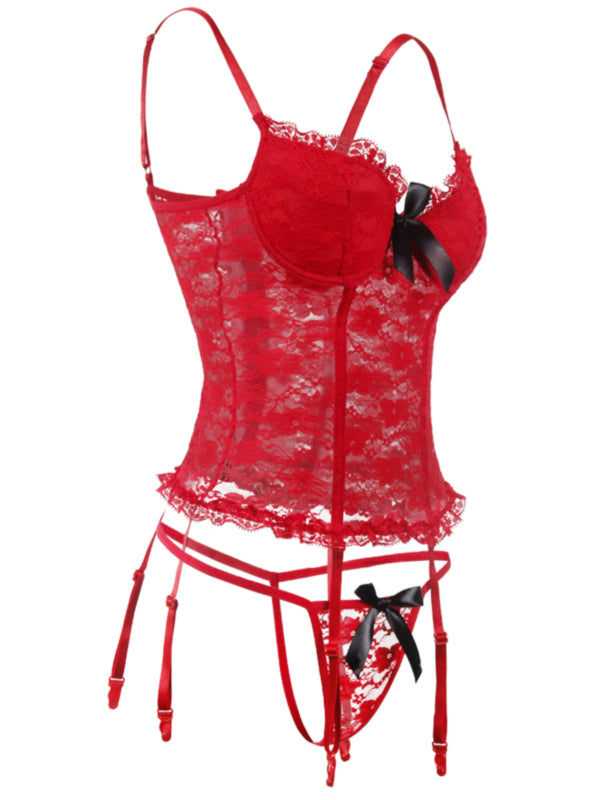 LACE UNDERWEAR SET HEVEN red