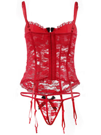 LACE UNDERWEAR SET HEVEN red