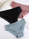 3 PCS PANTIES VERONE black, melon, blue