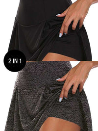 2-teiliges Set Rockshorts WILHELMA schwarz und grau