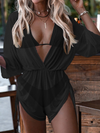 3-TEILIGES SET BIKINI, STRANDJUMPSUIT UND COVER UP KALLIMA schwarz