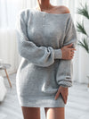 SWEATER DRESS LATRISHA grey