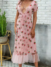 <tc>ELEGANTES KLEID MIT ERDBEEREN RUBINIA pink</tc>