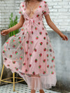 <tc>ELEGANTES KLEID MIT ERDBEEREN RUBINIA pink</tc>