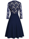 ELEGANTES KLEID JUSTAH blau