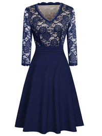 ELEGANTES KLEID JUSTAH blau