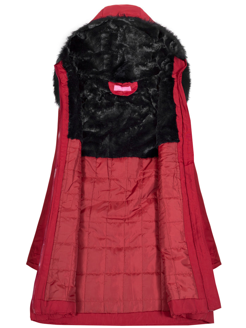 LANGE WINTERJACKE DIETLIND rot