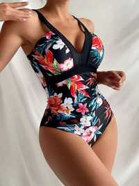 Monokini Freya Black Multicolor