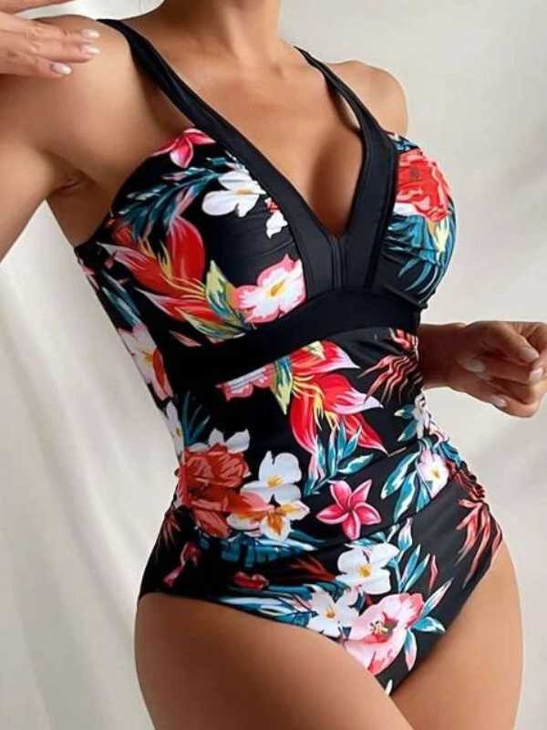 Monokini Freya Black Multicolor