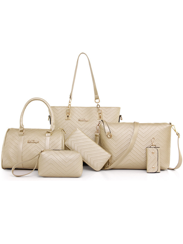 6-TEILIGES TASCHEN-SET NASEEB beige