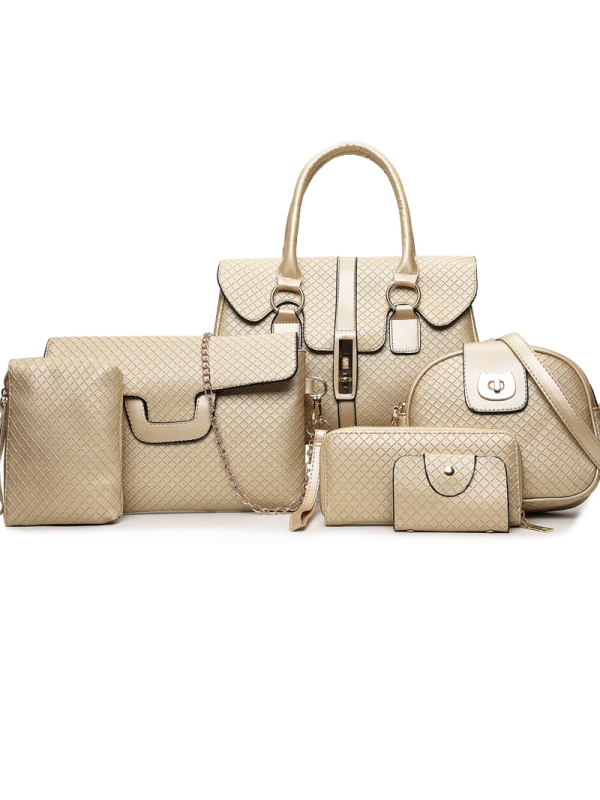 6-TEILIGES TASCHEN-SET EADIE beige