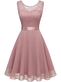 ELEGANTES KLEID TARRANICA rosa