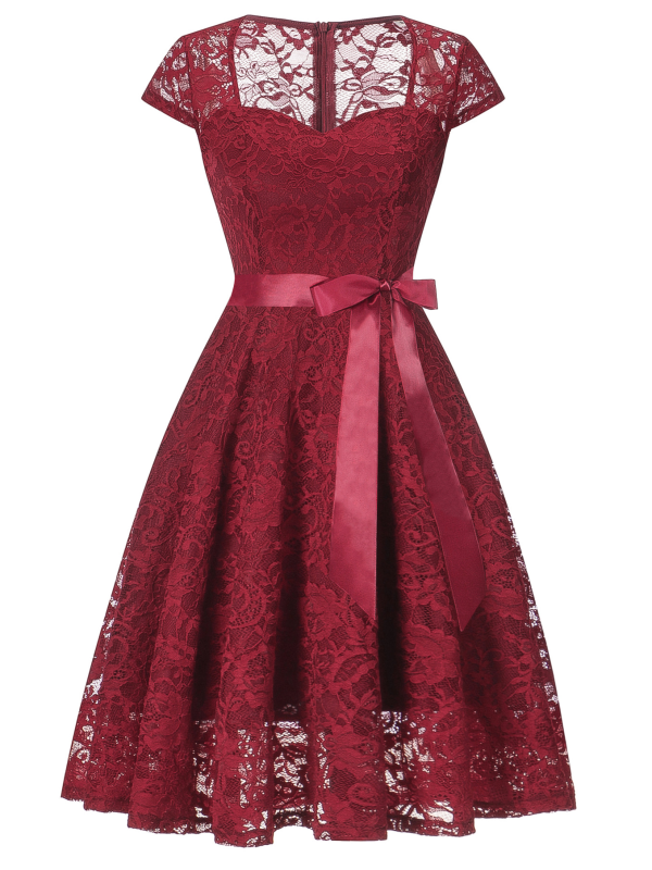 ELEGANTES KLEID TARREN rot