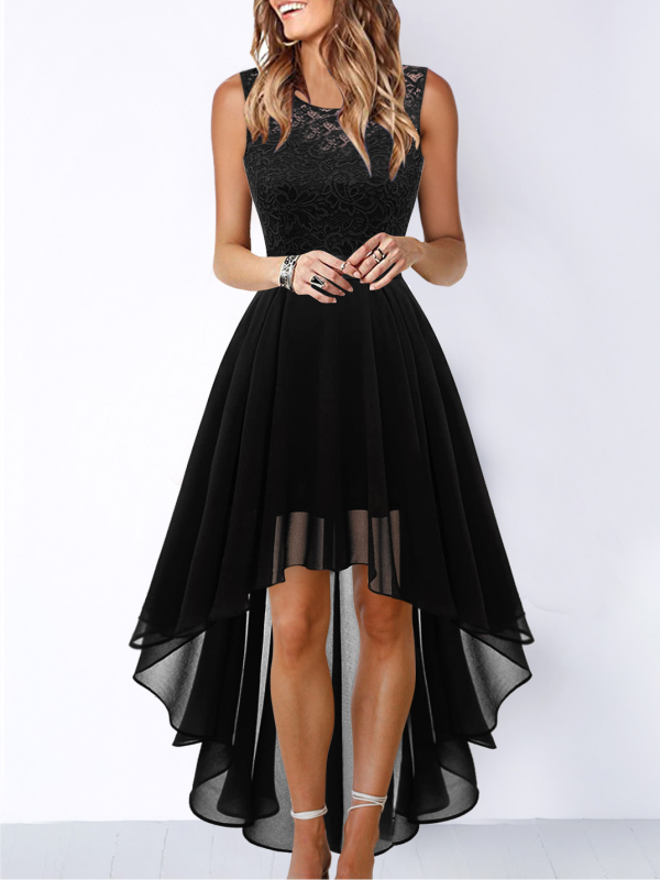 ELEGANTES KLEID VIERA schwarz