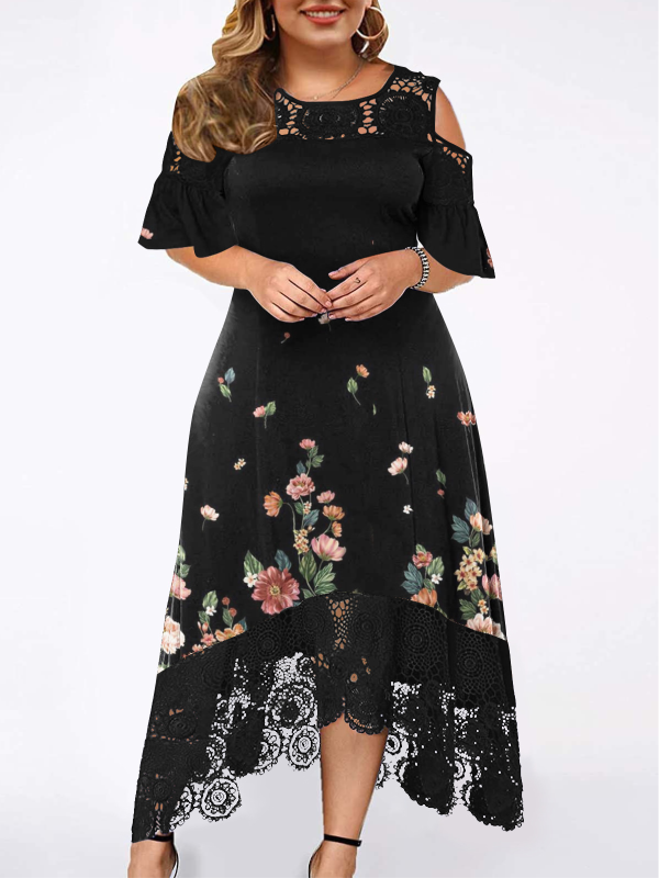 ELEGANTES KLEID GENIA schwarz