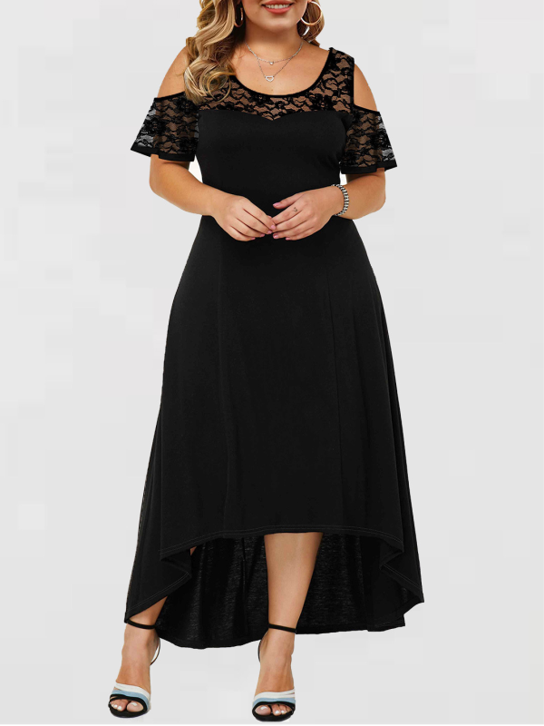 ELEGANTES KLEID ADELIANA schwarz