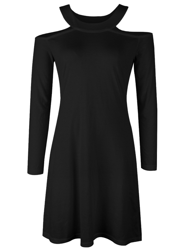 ELEGANTES KLEID PELIE schwarz