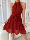 ELEGANTES KLEID KELLEN rot