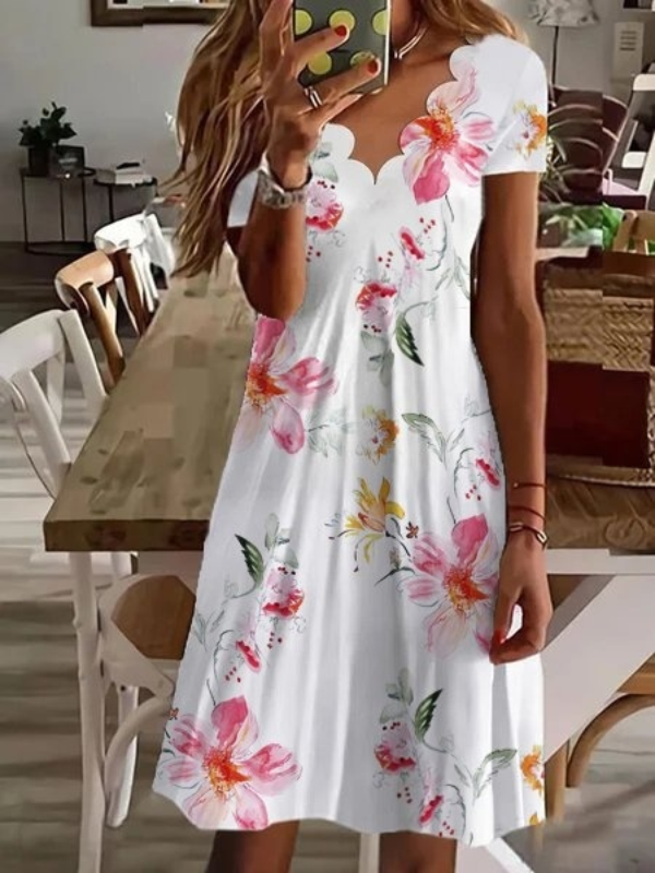 ELEGANTES KLEID DAYLIN weiß