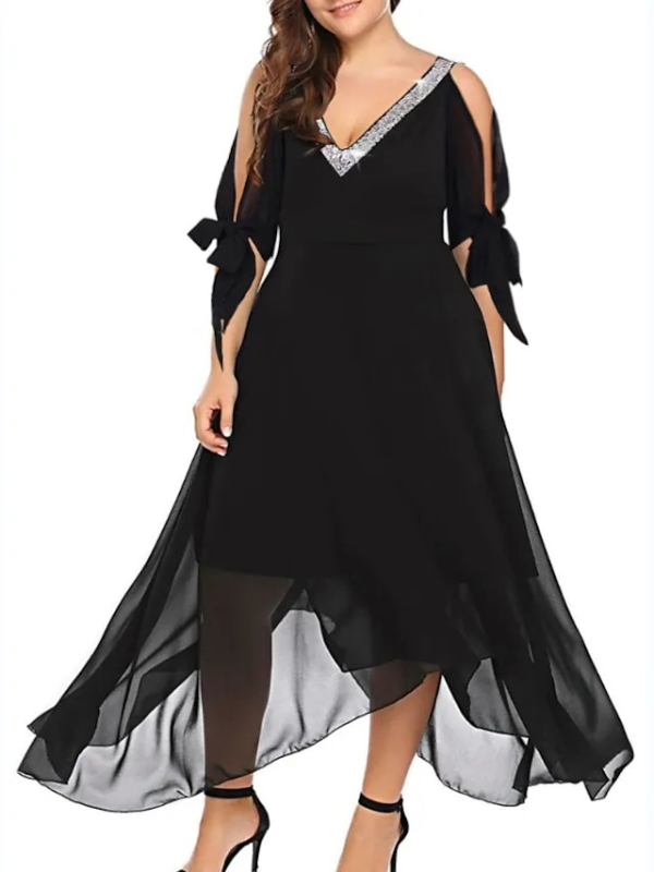 ELEGANTES KLEID DOLOREZ schwarz