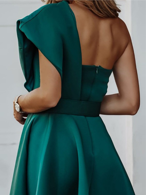 ELEGANTES KLEID OLIVETTA grün