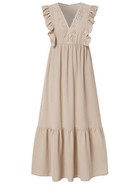 ELEGANTES KLEID CARLEIN beige