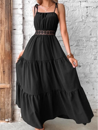 ELEGANTES KLEID KHANDI schwarz