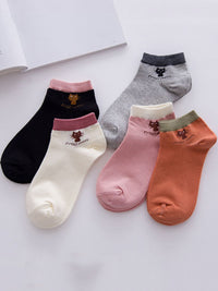 5-teiliges Socken-Set, Modell 9222, mehrfarbig