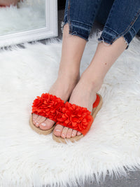 <tc>BLUMEN SANDALEN RUBIE rot </tc>