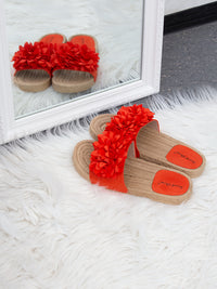 <tc>BLUMEN SANDALEN RUBIE rot </tc>