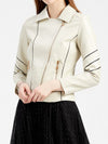 LEDERIMATATIONSJACKE GINNIE beige