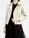 LEDERIMATATIONSJACKE GINNIE beige