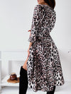 ELEGANTES KLEID KAMALIA Leopard