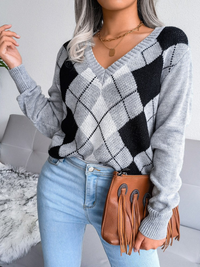 ELEGANTER PULLOVER NEIVES grau