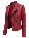 LEDERIMITJACKE GINEVRA rot