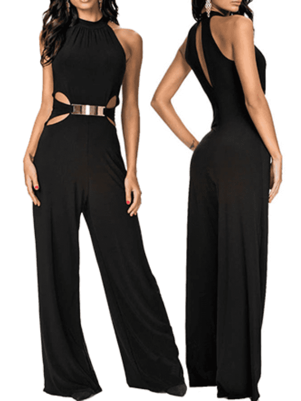 ELEGANTER JUMPSUIT RUBIA schwarz