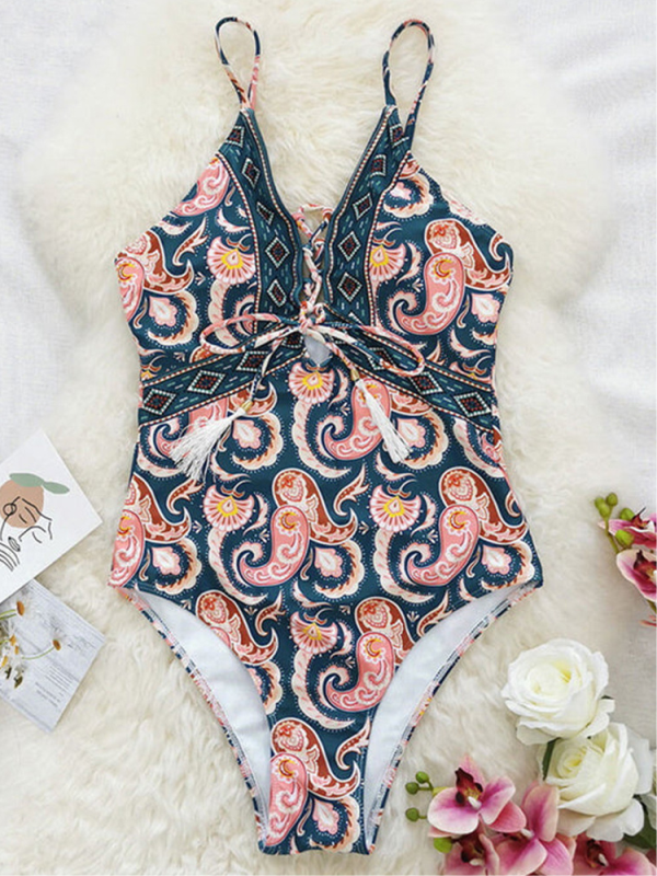 MONOKINI MERINA rosa und blau