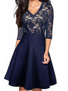 ELEGANTES KLEID JUSTAH blau
